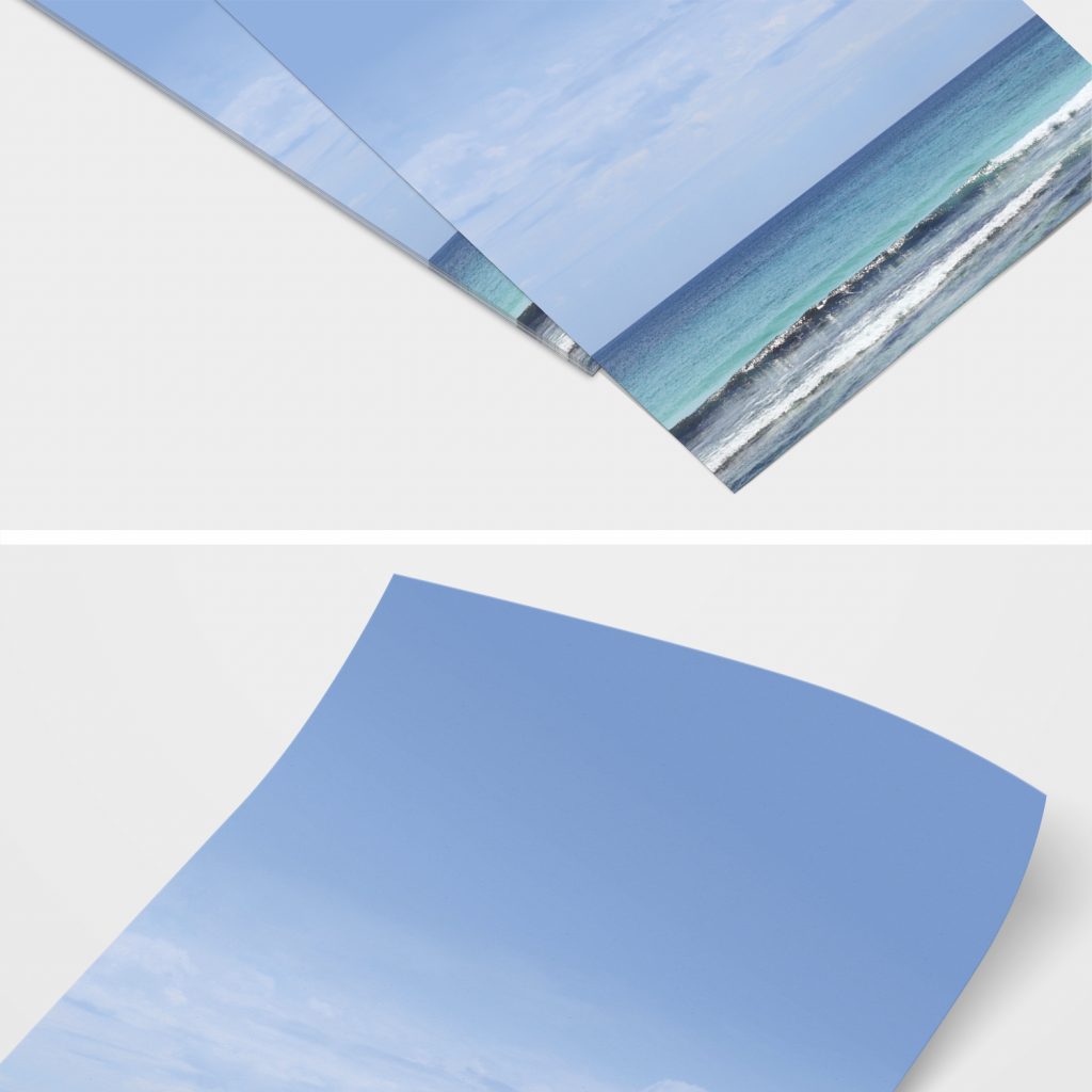 20 Blatt Briefpapier „Sandstrand“ DIN A4 – 90 G/m², Einseitig Bedruckt, Für Drucker & Handbeschriftung