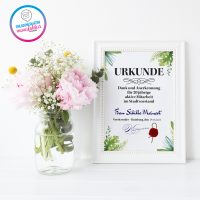 Briefpapier Grüne Orchidee Auf Schwarzen Steinen – 20 Blatt DIN A4, 90 G/m²