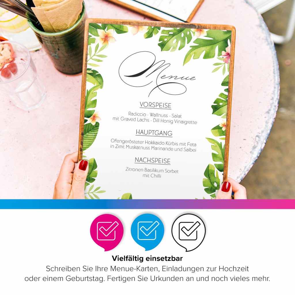 Briefpapier 'Glückskäfer' 20 Blatt DIN A4 – 90 G/m², Einseitig Bedruckt, Für Drucker & Handbeschriftung