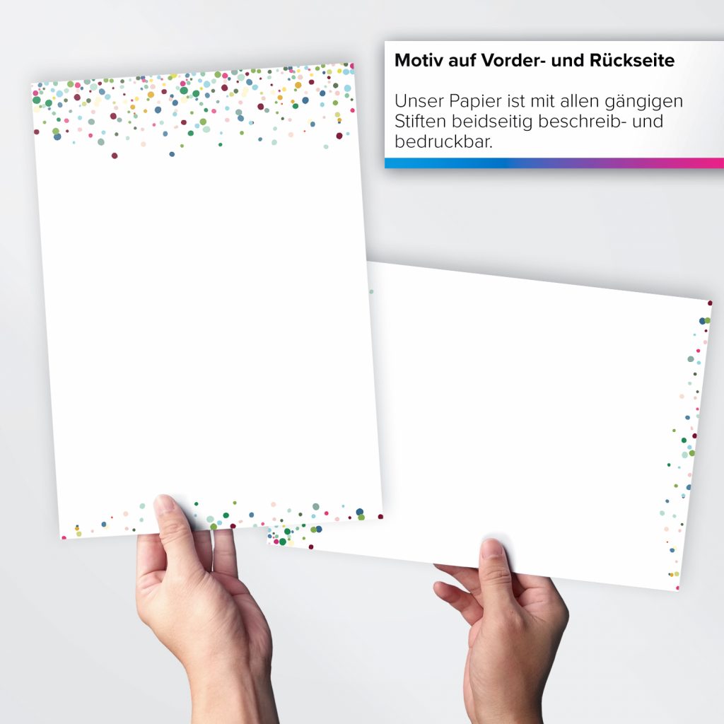 Heiteres Glückwunschbriefpapier Zum Geburtstag Mit Bunten Cupkaces Und Geburtstagskerzen Din A4