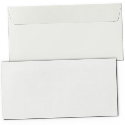 50 Briefumschläge Alt-Weiss DIN LANG ohne Fenster hell-beige selbstklebend