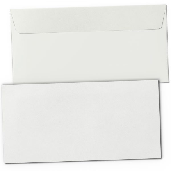 50 Briefumschläge Alt-Weiss DIN LANG ohne Fenster hell-beige selbstklebend