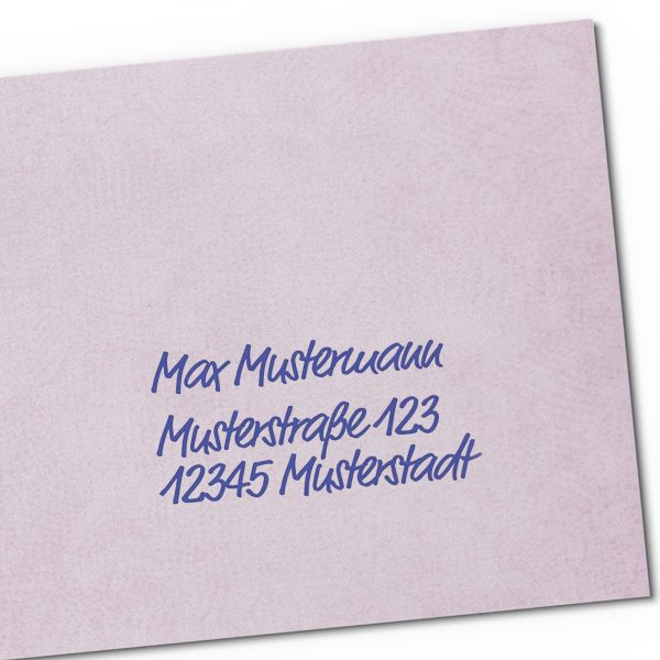 50 Briefumschläge Design-Motiv Vintage Rosa DIN LANG ohne Fenster selbstklebend