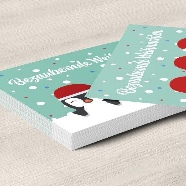8 moderne Weihnachtskarten mit Umschlag - Motiv Bezaubernde Weihnachten 2 - Design-Karten zu Weihnachten im Set