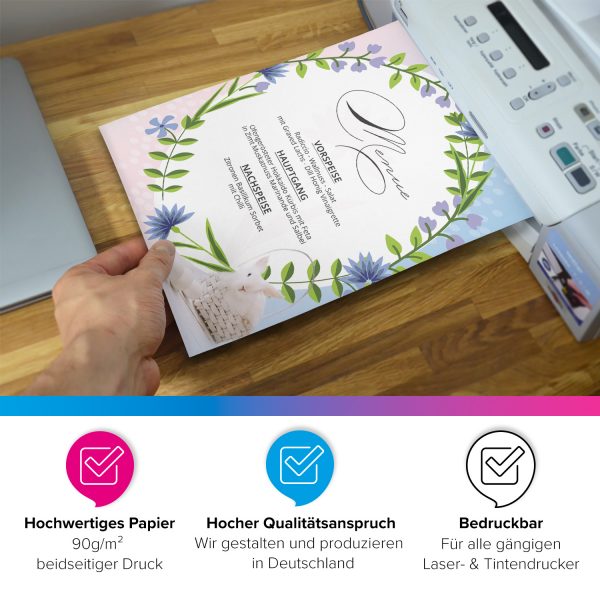 Briefpapier DIN A4 | Osterhase | Motivpapier | edles Design Papier | beidseitig bedruckt | Osternpapier Motiv Ostern | 90 g/m²