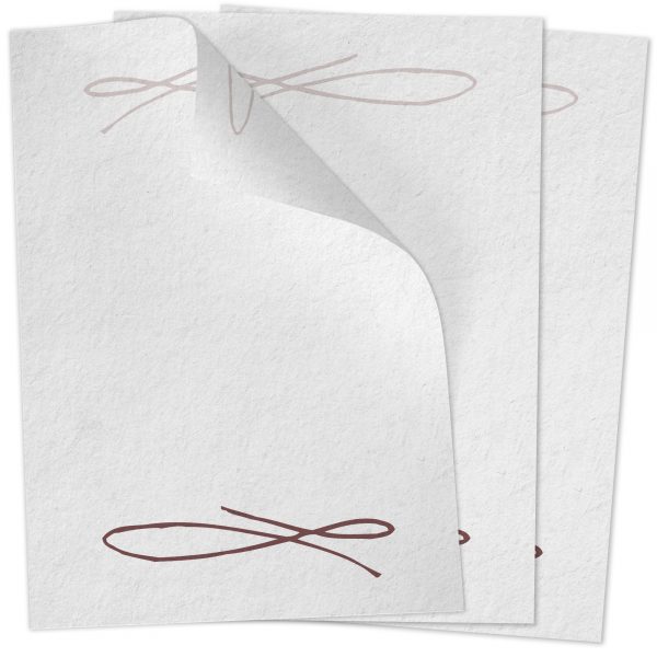 Briefpapier DIN A4 | Speisekarten | Modernes Ornament | edles Design Gastro-Papier | beidseitig bedruckt | für Gastronomie Restaurant Menukarten