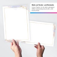 Motivpapier Briefpapier beste Freunde Hund und Katze
