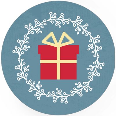 48 Weihnachtsaufkleber Weihnachtsgeschenk - für Geschenke zu Weihnachten / Sticker / Aufkleber / Etiketten / Geschenkaufkleber rund / Set