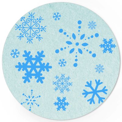 48 Weihnachtsaufkleber Schneeflocken - für Geschenke zu Weihnachten / Sticker / Aufkleber / Etiketten / Geschenkaufkleber rund / Set