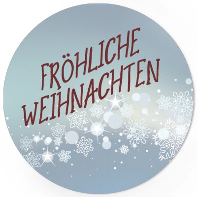 48 Weihnachtsaufkleber Fröhliche Weihnachten - für Geschenke zu Weihnachten / Sticker / Aufkleber / Etiketten / Geschenkaufkleber rund / Set