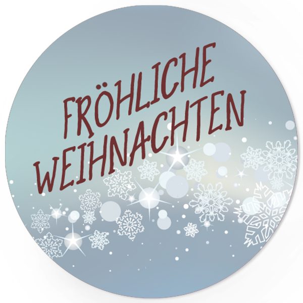 48 Weihnachtsaufkleber Fröhliche Weihnachten - für Geschenke zu Weihnachten / Sticker / Aufkleber / Etiketten / Geschenkaufkleber rund / Set