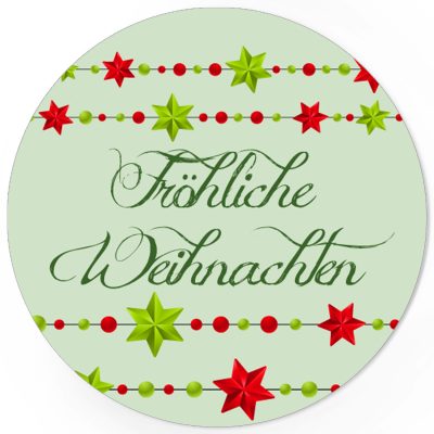 48 Weihnachtsaufkleber Fröhliche Weihnachten - für Geschenke zu Weihnachten / Sticker / Aufkleber / Etiketten / Geschenkaufkleber rund / Set