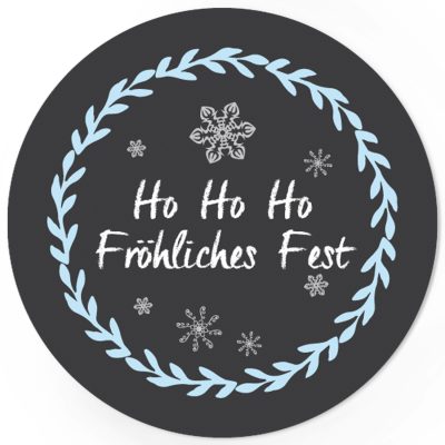 48 Weihnachtsaufkleber (Modernes Motiv) - für Geschenke zu Weihnachten / Sticker / Aufkleber / Etiketten / Geschenkaufkleber rund / Set