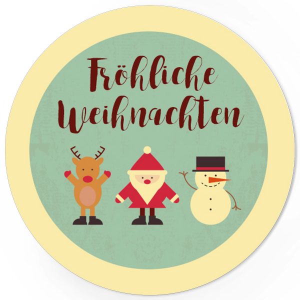 48 Weihnachtsaufkleber VINTAGE MOTIVE / rund, ca. 4cm / Weihnachen / Adventskalender / Advent / Geschenke / Verpackung / Deko / Geschenkaufkleber  / Set