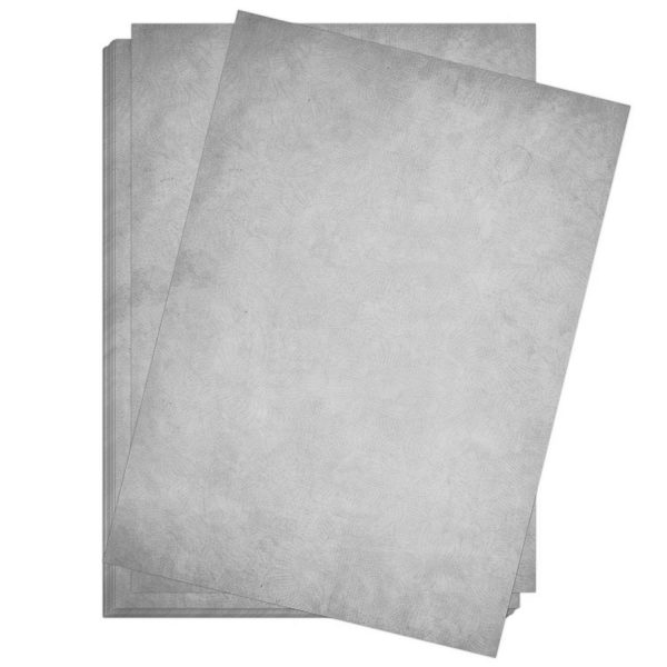 10 x Briefpapier und 10 x Briefumschläge Altes Papier Vintage Grau – Bild 3