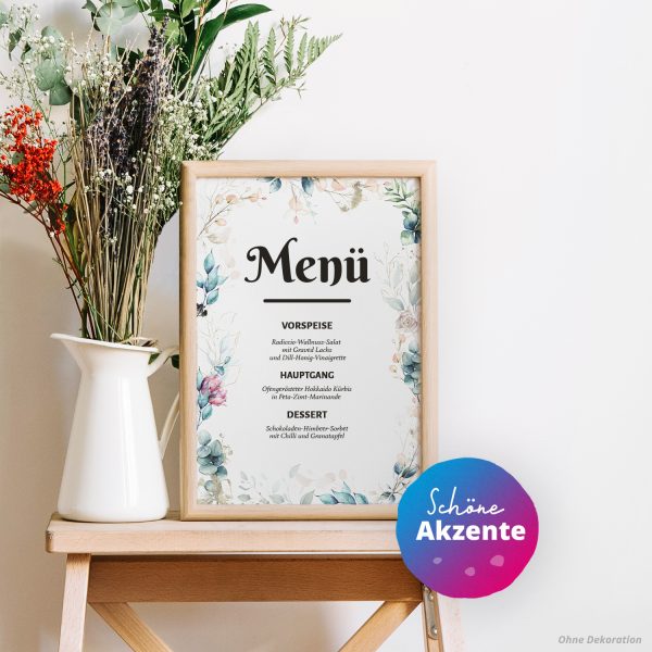 10 Briefpapier und Briefumschlag SET | Romantisch Blumen Modern | Papier und Umschlag mit Design-Motiv bedruckt | 90 g/m² – Bild 4