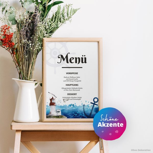 10 Briefpapier und Briefumschlag SET | Maritim Ostsee Nordsee Leuchtturm | Papier und Umschlag mit Design-Motiv bedruckt | 90 g/m² – Bild 4