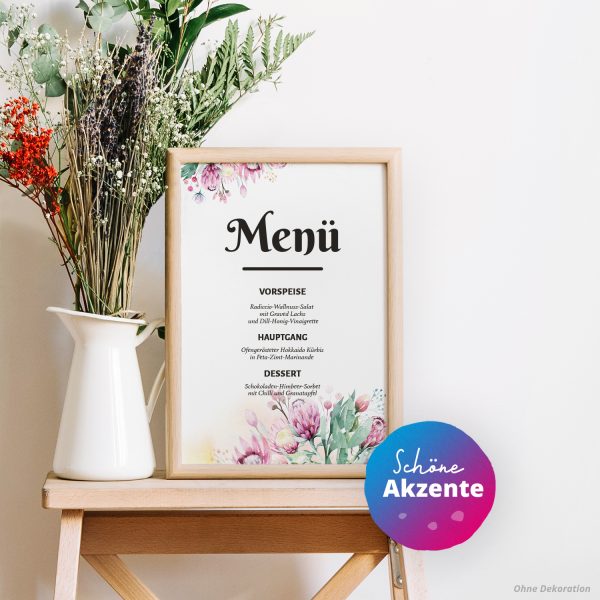 10 Briefpapier und Briefumschlag SET | Romantisch Blumen Brief | Papier und Umschlag mit Design-Motiv bedruckt | 90 g/m² – Bild 4
