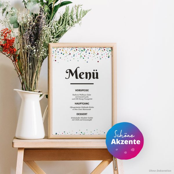 10 Briefpapier und Briefumschlag SET | Konfetti Einladung Party | Papier und Umschlag mit Design-Motiv bedruckt | 90 g/m² – Bild 4