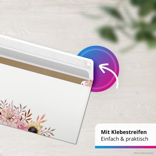 10 Briefpapier und Briefumschlag SET | Sonnenblume Blumen | Papier und Umschlag mit Design-Motiv bedruckt | 90 g/m² – Bild 7