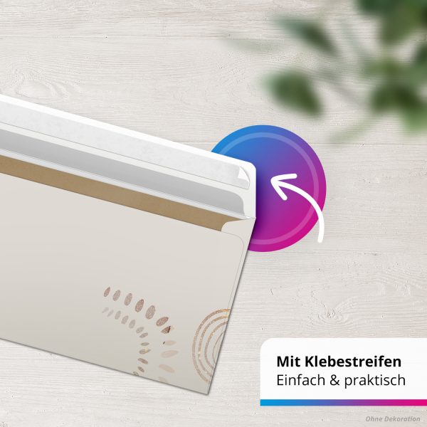 10 Briefpapier und Briefumschlag SET | Moderne Kunst Bo Ho | Papier und Umschlag mit Design-Motiv bedruckt | 90 g/m² – Bild 7