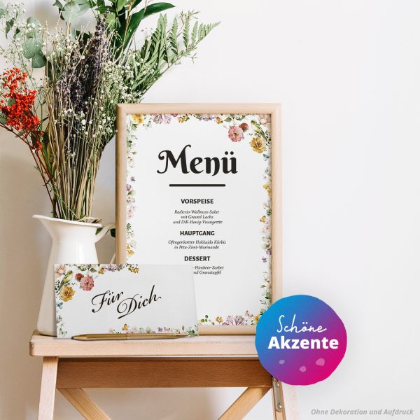 10 Briefpapier und Briefumschlag SET | Aquarell Modern edel | Papier und Umschlag mit Design-Motiv bedruckt | 90 g/m² – Bild 4