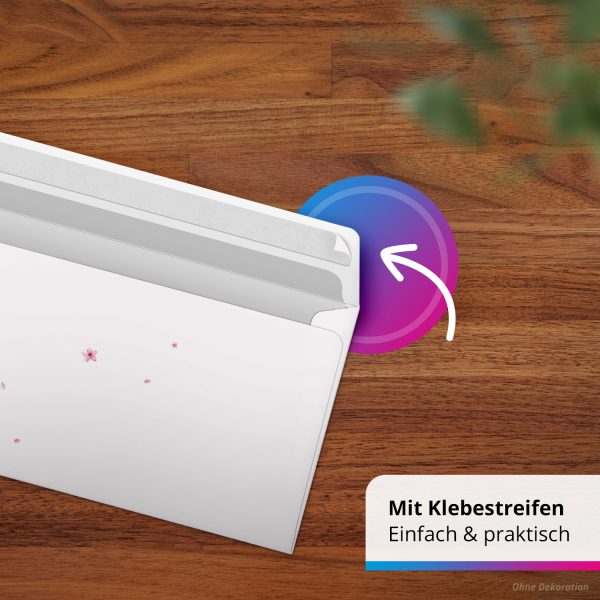 10 Briefpapier und Briefumschlag SET | Aquarell Modern edel | Papier und Umschlag mit Design-Motiv bedruckt | 90 g/m² – Bild 7