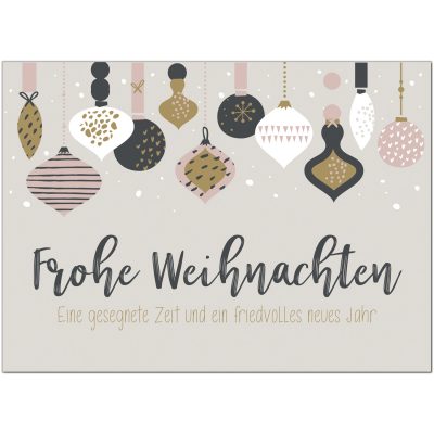 10 x moderne Weihnachtskarten mit Umschlag Motiv Weihnachten Schlicht und modern - Typo Schrift Karte mit schönem Text