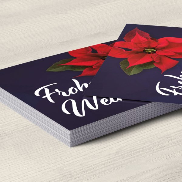 10 moderne Weihnachtskarten mit Umschlag - Motiv Weihnachtsstern 1 - Design-Karten zu Weihnachten im Set – Bild 5