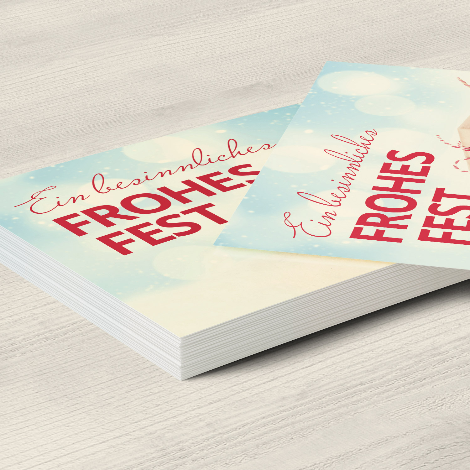 10 moderne Weihnachtskarten mit Umschlag - Motiv Geschenke - Design-Karten zu Weihnachten im Set – Bild 5