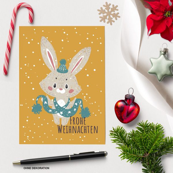 10 verschiedene Weihnachtskarten mit Umschlag - Motiv Mix 2 - Design-Karten zu Weihnachten im Set – Bild 5