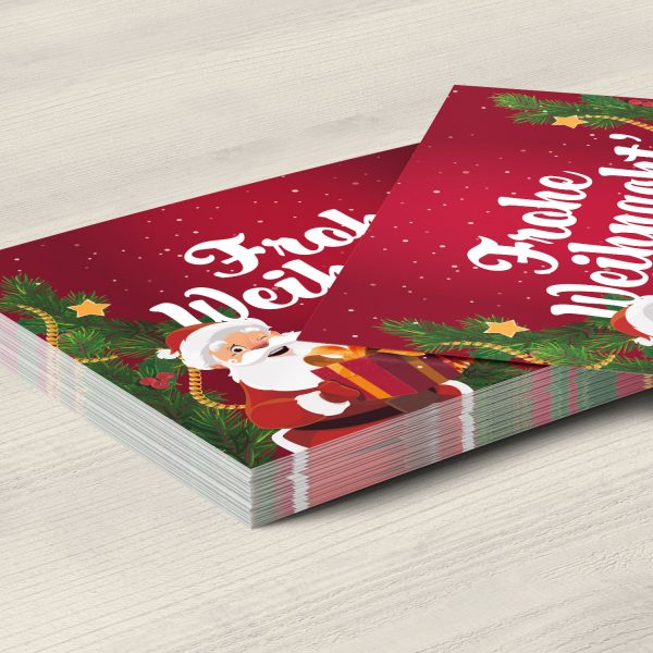 10 moderne Weihnachtskarten mit Umschlag - Motiv Buntes Weihnachten 2 - Design-Karten zu Weihnachten im Set – Bild 5