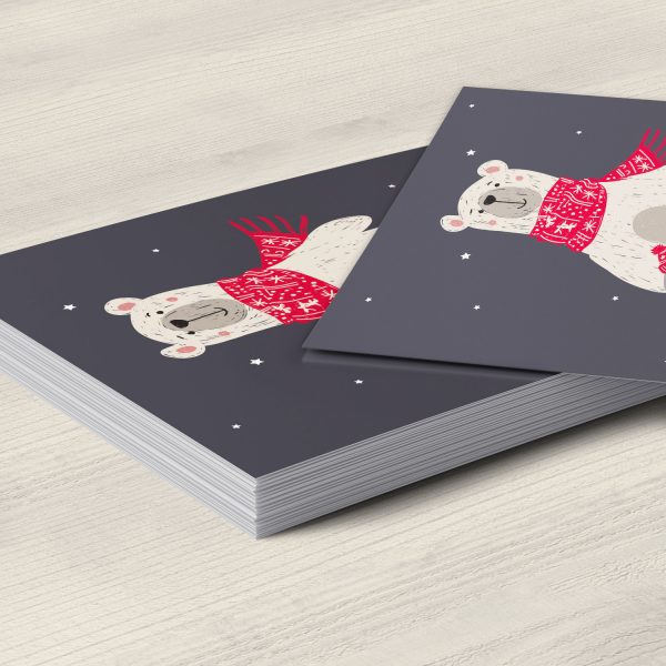 10 moderne Weihnachtskarten mit Umschlag - Stylische Weihnachten Tier 8 - Design-Karten zu Weihnachten im Set – Bild 5