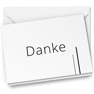 10 x Trauer Danksagungskarten Klappkarten mit Umschlag DIN A6, Trauerkarten Striche auf Weiß, Danke Sagen nach Beerdigung, Trauerfall