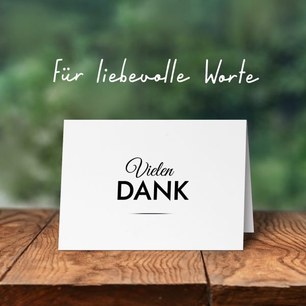 10 x Trauer Danksagungskarten Klappkarten mit Umschlag DIN A6, Trauerkarten Vielen Dank Edel, Danke Sagen nach Beerdigung, Trauerfall – Bild 6