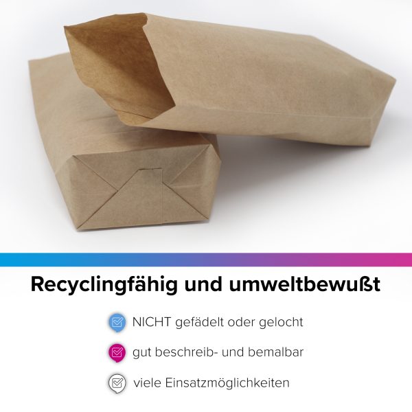 Adventskalender zum Befüllen (Modern) mit 24 Tüten und 24 weihnachtlichen Zahlen Aufklebern für Weihnachten, Advent, kleine Geschenke – Bild 6