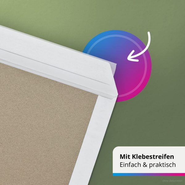 125 x Briefumschläge DIN C4 mit Papprückwand (229 x 320 mm), gerade Klappe, selbstklebend ohne Fenster, weiß, 120 g/qm Bewerbung – Bild 4