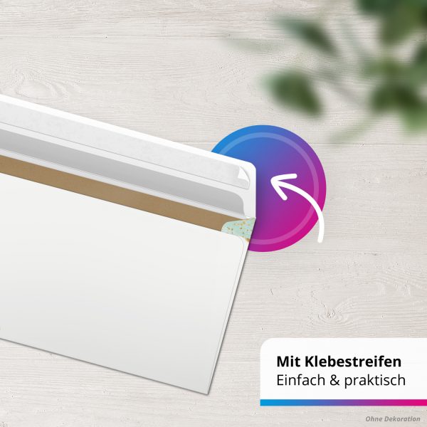 50 Briefumschläge DIN Lang | Orchidee Gold Look | selbstklebend ohne Fenster | Brief-Umschlag mit Design-Motiv bedruckt | 90 g/m² – Bild 6