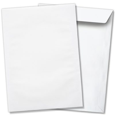 10 x Briefumschläge ohne Fenster DIN C4 für A4 (229 x 320 mm), gerade Klappe, selbstklebend, weiß, 120 g/qm Bewerbung und Dokumente