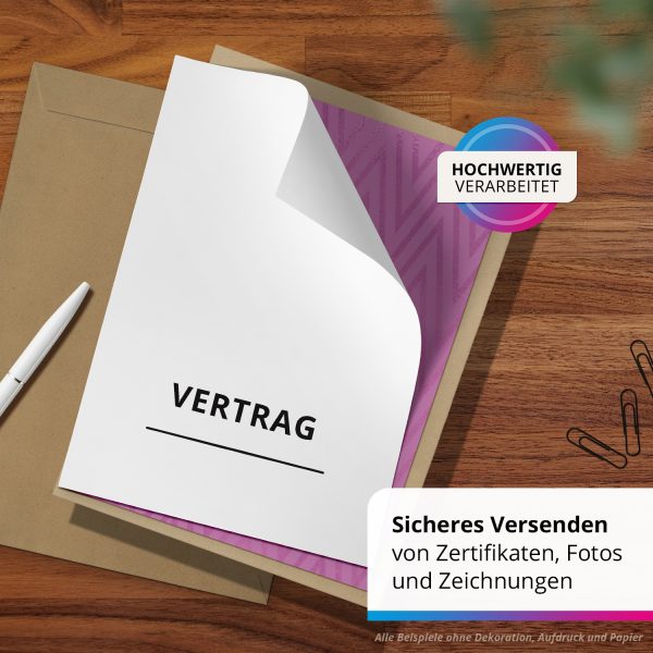 10 x Briefumschläge ohne Fenster DIN C4 für A4 (229 x 320 mm), gerade Klappe, selbstklebend, braun, 110 g/qm Bewerbung und Dokumente – Bild 2