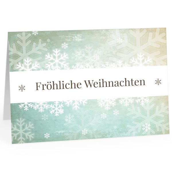 Große XXL Weihnachtskarte DIN A4 (Design Moderner grafischer Look hell) mit Umschlag / Weihnachten / Klappkarte / Grußkarte / zum Geschenk / moderne Karte