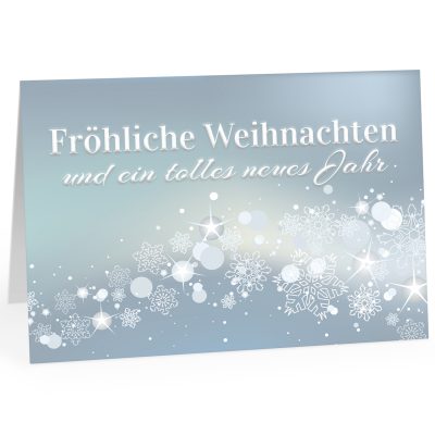 Große XXL Weihnachtskarte DIN A4 (Design Fröhliche Weihnachten - zauberhafte Karte) mit Umschlag / Weihnachten / Klappkarte / Grußkarte / zum Geschenk / moderne Karte